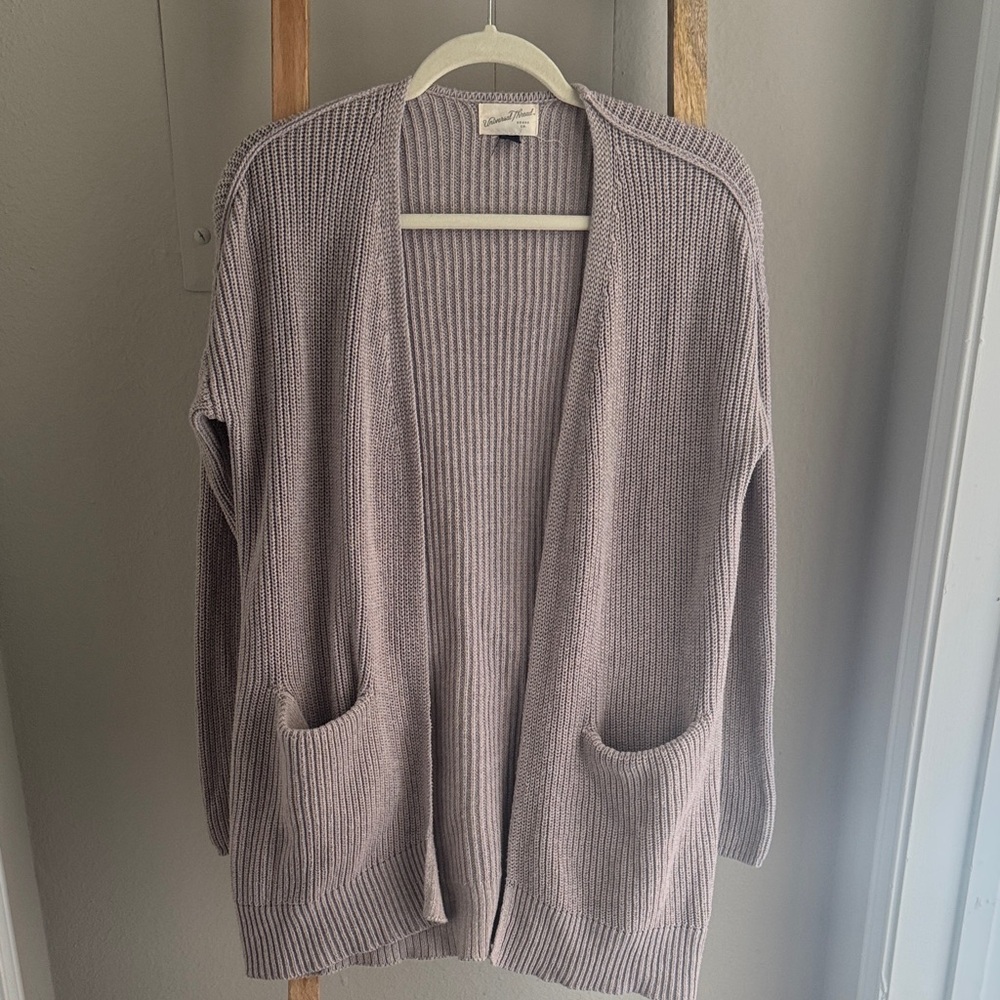 Universal Thread Women's Open Front Cardigan - light purple-taupe